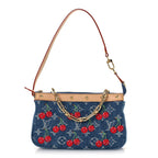 LV X TM Monogram Denim Cerises Pochette Accessories Blue