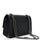 Aged Calfskin Quilted 2.55 Reissue 225 Flap Black