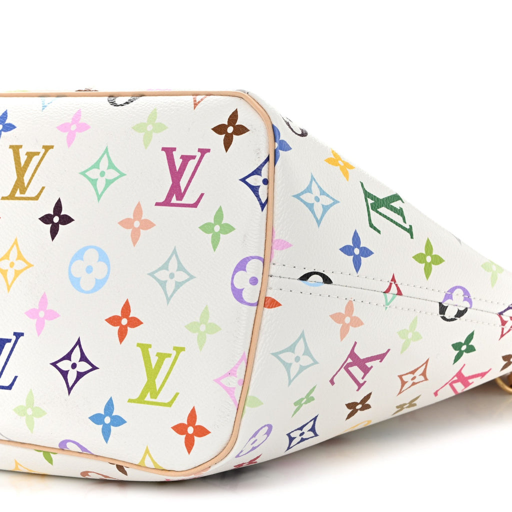 LV X TM Monogram Multicolor Neverfull MM White