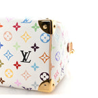 LV X TM Monogram Multicolor Speedy Bandouliere 25 White