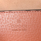Monogram Textured Dollar Calfskin Small Ophidia Dome Shoulder Bag Cloche Rose Pink
