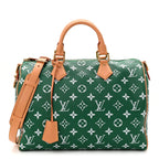 Calfskin Monogram Speedy P9 Bandouliere 40 Green