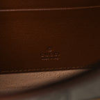 GG Supreme Monogram Calfskin Mini Padlock Top Handle Shoulder Bag Beige Black Cuir