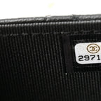 Lambskin Quilted Wallet On Chain WOC Black