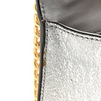 Galassia Small Padlock Shoulder Bag Argento