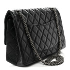 Aged Calfskin Quilted 2.55 Reissue 226 Flap Black
