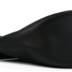 Grained Calfskin Large Slouchy Banana Bag Black