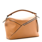 Calfskin Large Puzzle Bag Warm Desert