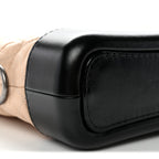 Aged Calfskin Quilted Small Gabrielle Hobo Beige Black