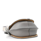 Calfskin Jacquard Mini Gate Crossbody Bag Onyx Blue