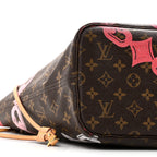 Monogram Bay Neverfull MM Rose Ballerine Poppy