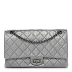 Metallic Aged Calfskin Quilted 2.55 Reissue 226 Flap Silver