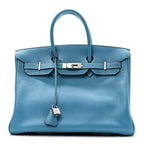 Togo Birkin 35 Blue Jean