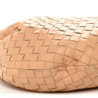 Nappa Intrecciato Small Jodie Hobo Almond