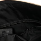 GG Supreme Monogram Calfskin Web Medium Flat Messenger Bag Beige Ebony Black