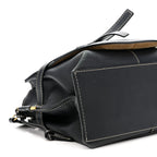 Calfskin Gate Tote Midnight Blue