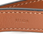 Calfskin Branded Short Strap Tan