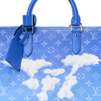 Monogram Clouds Keepall Bandouliere 50 Blue
