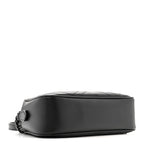 Calfskin Matelasse Monochrome Small GG Marmont Chain Shoulder Bag Black