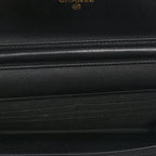 Caviar Quilted CC Filigree Wallet On Chain WOC Black