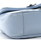 Lambskin Matelasse Small GG Marmont Shoulder Bag Porcelain Light Blue