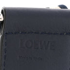 Calfskin Jacquard Anagram Strap Navy Black