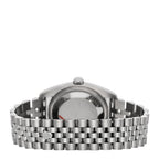 Stainless Steel 18K White Gold Diamond 36mm Oyster Perpetual Datejust Watch Blue 116234