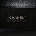 Caviar Quilted Medium Boy Flap Black