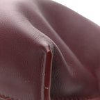 Calfskin Mini Flamenco Knot Clutch Dark Burgundy