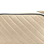 Vintage Effect Calfskin Matelasse Diagonal Small Torchon GG Marmont Chain Shoulder Bag Mystic White Blue Agata