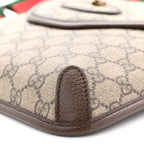 GG Supreme Monogram Web Medium Neo Vintage Flap Messenger Bag Beige New Acero