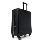 GG Supreme Monogram Azalea Calfskin Retro Interlocking G Small Savoy Cabin Trolley Black