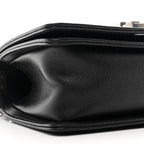 Caviar Quilted Small Boy Flap Black