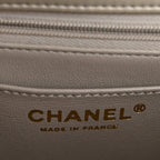 Metallic Goatskin Quilted 2.55 Reissue Mini Flap Silver