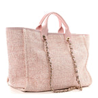 Lurex Boucle Deauville Medium Tote Pink
