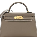 Epsom Mini Kelly Sellier 20 Etoupe