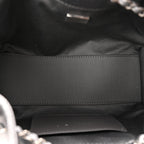 Metallic Caviar Quilted Mini Chanel 25 Handbag Anthracite