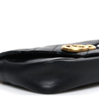 Calfskin Matelasse Super Mini GG Marmont Shoulder Bag Black