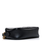 Calfskin Matelasse Mini GG Marmont Chain Shoulder Bag Black