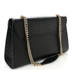 Microguccissima Medium Emily Chain Shoulder Bag Black