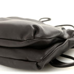 Grained Calfskin Bourse Clutch Dark Brown