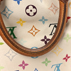Monogram Multicolor Speedy 30 White