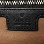 GG Supreme Monogram Medium Padlock Tote Black