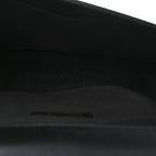 Iridescent Glazed Calfskin Quilted New Medium Boy Flap Black