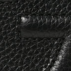 Pebbled Calfskin Small Soho Disco Bag Black