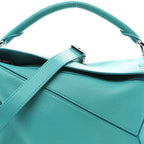 Nappa Lambskin Small Featherlight Puzzle Bag Aquamarine