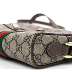 GG Supreme Monogram Web Mini Ophidia Shoulder Bag Brown