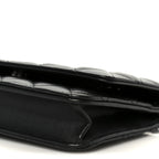 Lambskin Quilted Wallet On Chain WOC So Black
