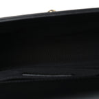 Calfskin Quilted Small Boy Flap Black