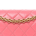 Aged Calfskin Quilted 2.55 Reissue Mini Flap Pink